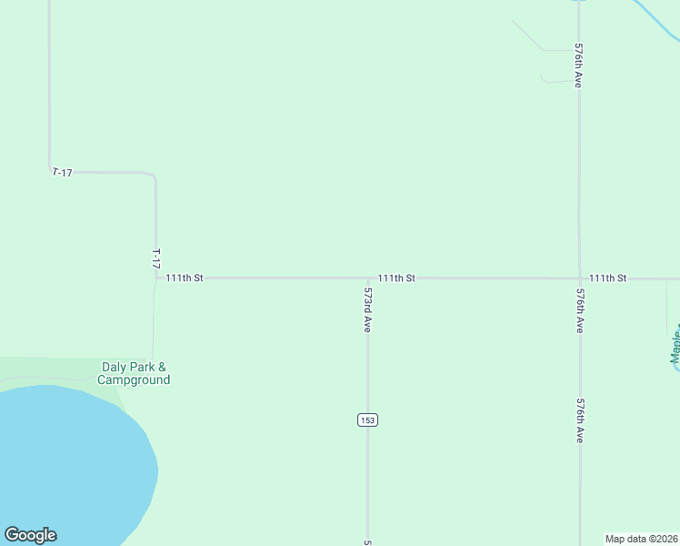 map of restaurants, bars, coffee shops, grocery stores, and more near 111th Street in Blue Earth County