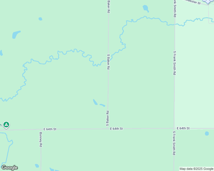 map of restaurants, bars, coffee shops, grocery stores, and more near 7675 South Baker Road in Chase