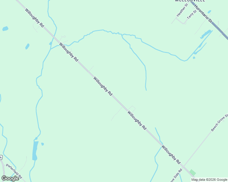 map of restaurants, bars, coffee shops, grocery stores, and more near 19788 Willoughby Road in Regional Municipality of Peel