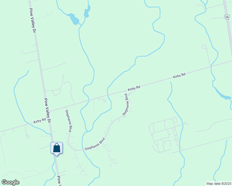 map of restaurants, bars, coffee shops, grocery stores, and more near Kirby Road in Vaughan