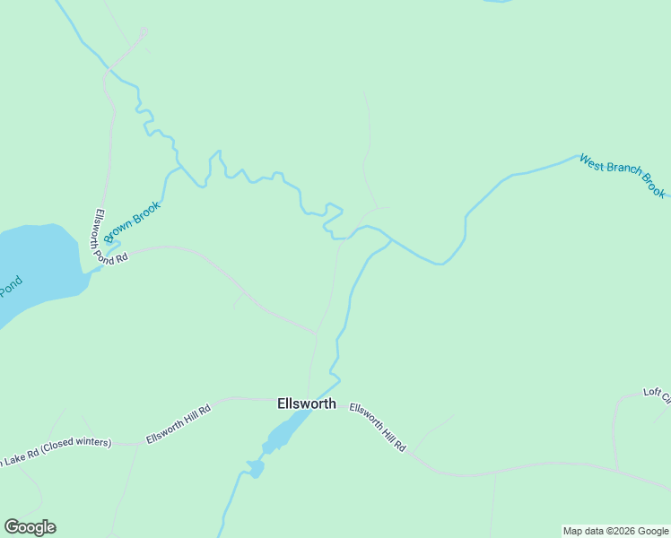 map of restaurants, bars, coffee shops, grocery stores, and more near Willey Road in Ellsworth