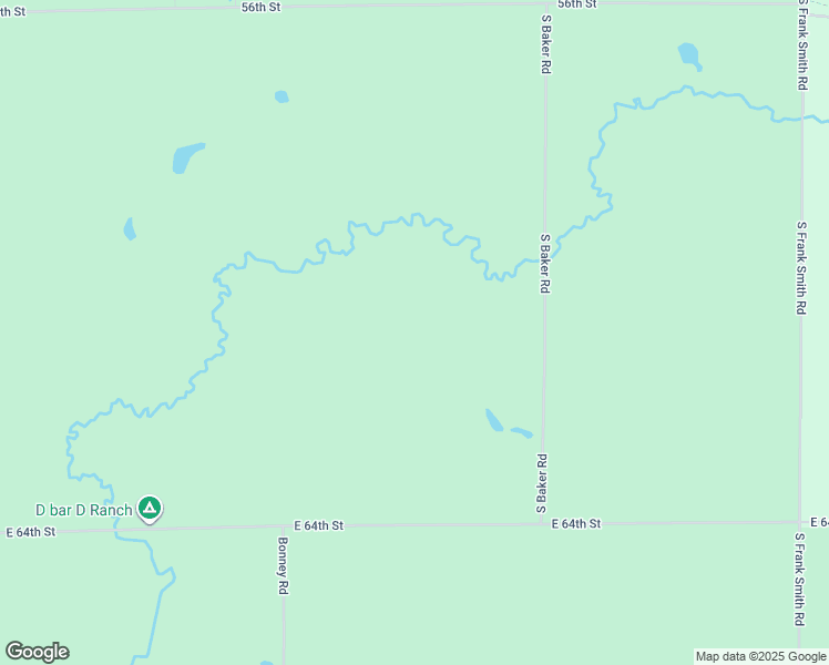 map of restaurants, bars, coffee shops, grocery stores, and more near 7675 South Baker Road in Chase