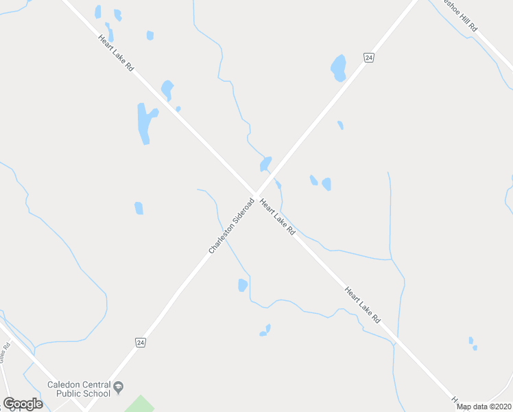 map of restaurants, bars, coffee shops, grocery stores, and more near 18388 Heart Lake Road in Caledon