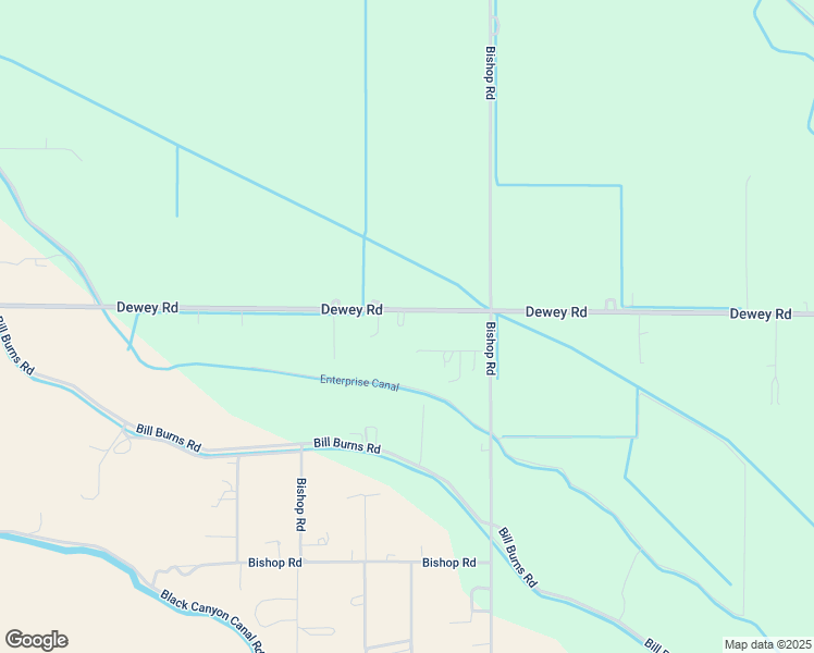 map of restaurants, bars, coffee shops, grocery stores, and more near 9515 Dewey Road in Emmett