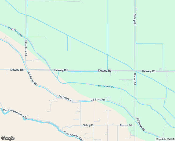 map of restaurants, bars, coffee shops, grocery stores, and more near 9605 Dewey Road in Emmett