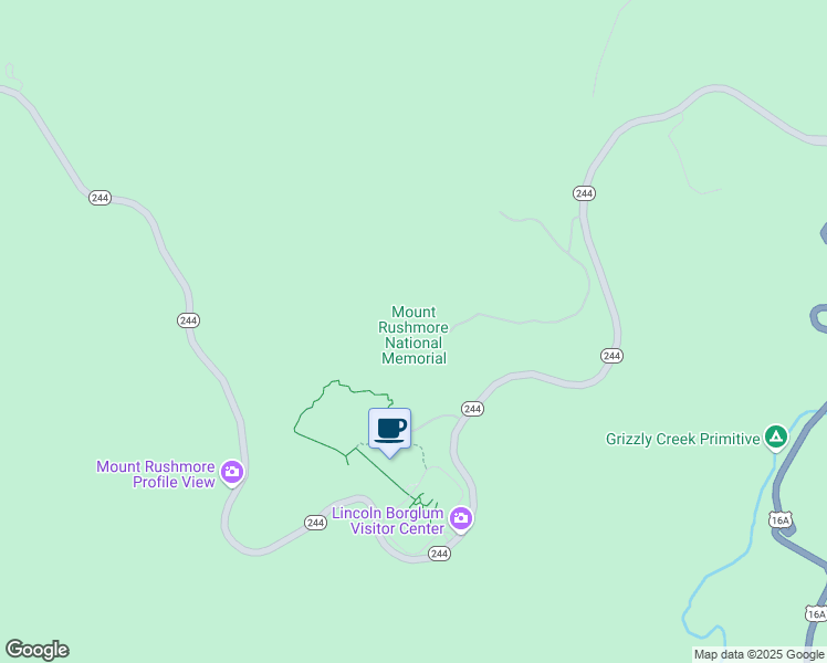 map of restaurants, bars, coffee shops, grocery stores, and more near 13000 South Dakota 244 in Keystone