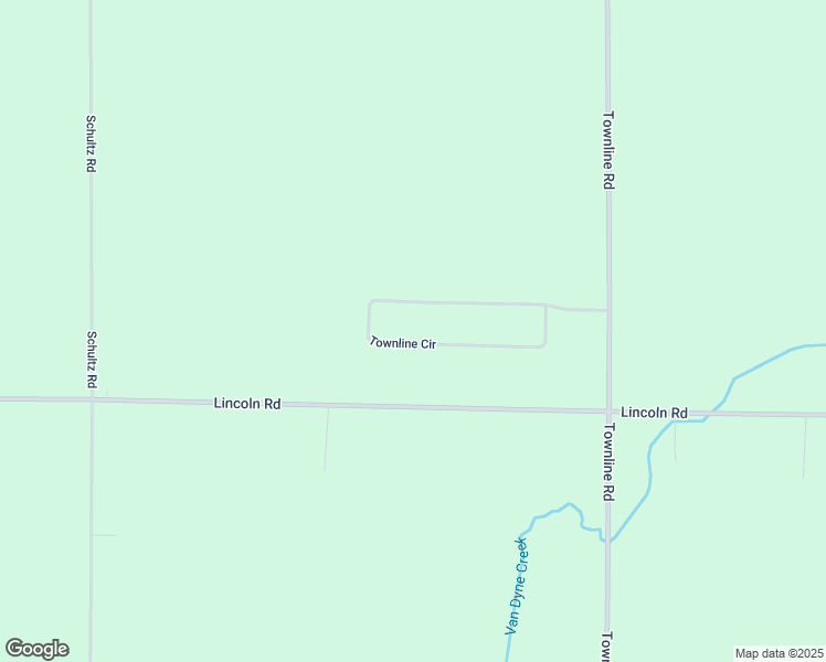 map of restaurants, bars, coffee shops, grocery stores, and more near W7557 Townline Circle in Van Dyne