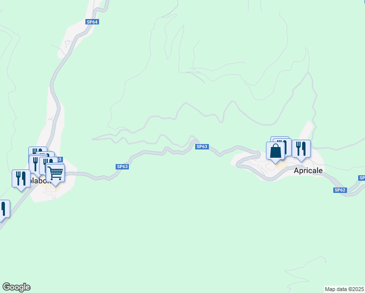 map of restaurants, bars, coffee shops, grocery stores, and more near 1 Strada San Pietro in Provincia di Imperia
