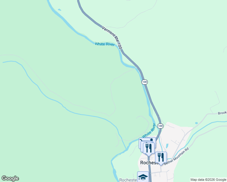 map of restaurants, bars, coffee shops, grocery stores, and more near 185 Beans Bridge Road in Rochester