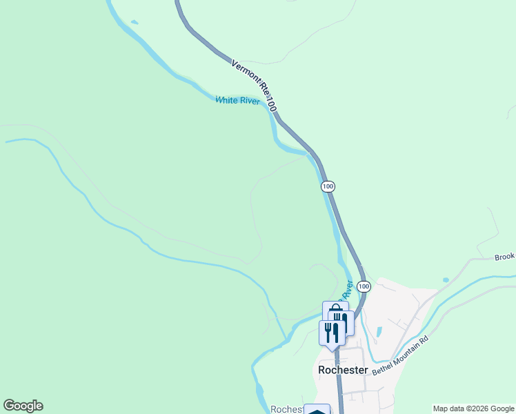 map of restaurants, bars, coffee shops, grocery stores, and more near 185 Beans Bridge Road in Rochester