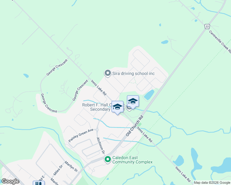 map of restaurants, bars, coffee shops, grocery stores, and more near 4 Daisy Meadow Crescent in Regional Municipality of Peel