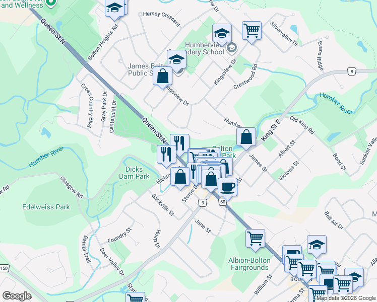 map of restaurants, bars, coffee shops, grocery stores, and more near 7 Warbrick Lane in Bolton