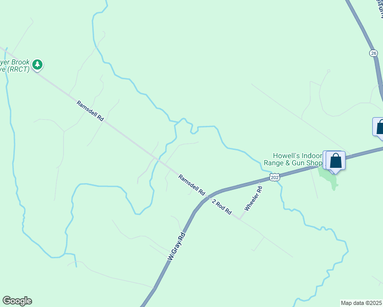map of restaurants, bars, coffee shops, grocery stores, and more near 14 Farmhouse Lane in Gray