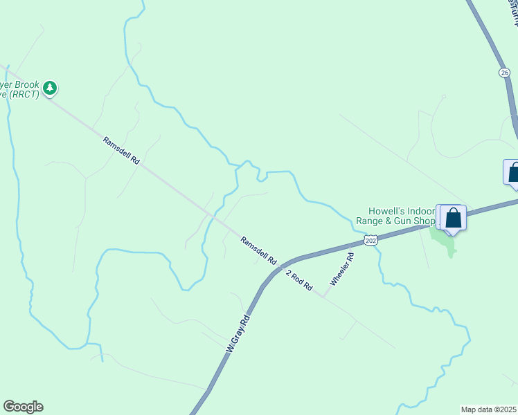 map of restaurants, bars, coffee shops, grocery stores, and more near 14 Farmhouse Lane in Gray