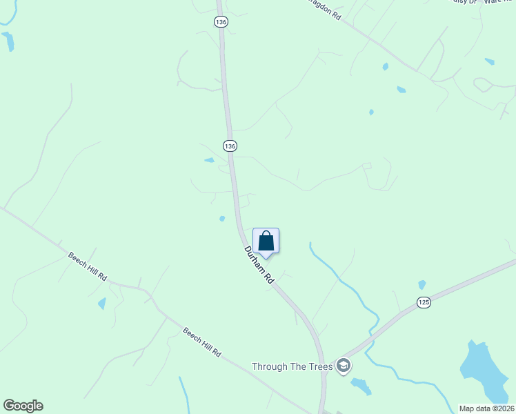 map of restaurants, bars, coffee shops, grocery stores, and more near 92 Durham Rd in Freeport