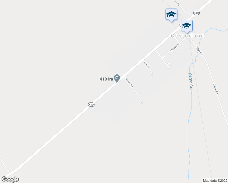 map of restaurants, bars, coffee shops, grocery stores, and more near 4892 New York 410 in Castorland