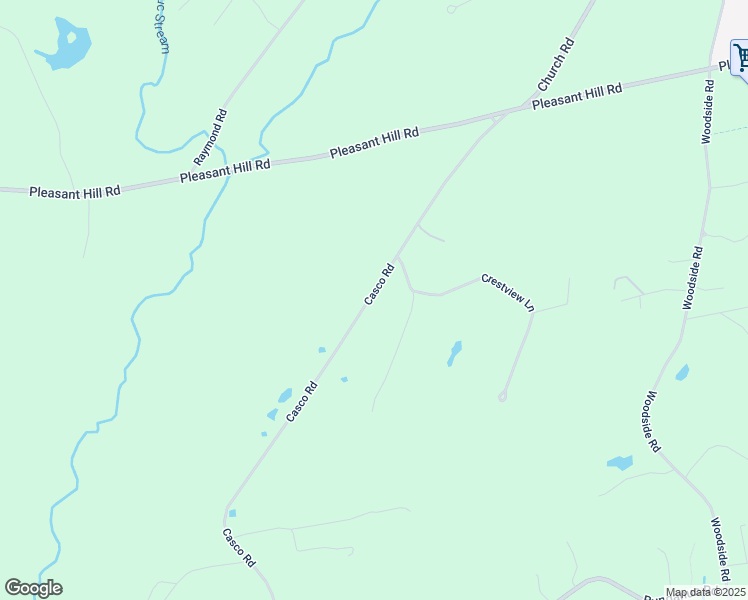 map of restaurants, bars, coffee shops, grocery stores, and more near 93 Casco Road in Brunswick