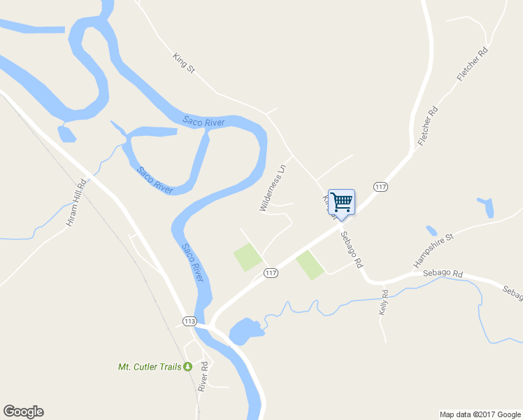 map of restaurants, bars, coffee shops, grocery stores, and more near 92 Wilderness Lane in Hiram