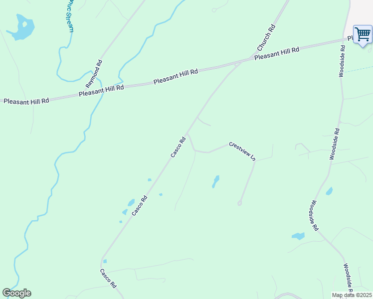 map of restaurants, bars, coffee shops, grocery stores, and more near 93 Casco Road in Brunswick