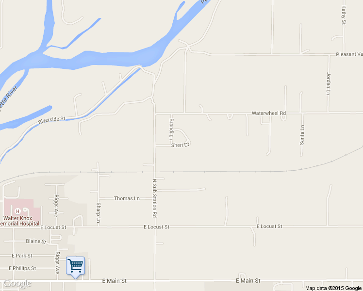 map of restaurants, bars, coffee shops, grocery stores, and more near 2265 Sheri Drive in Emmett