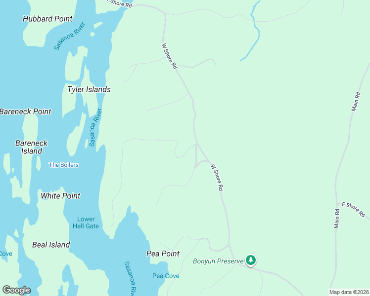 map of restaurants, bars, coffee shops, grocery stores, and more near 160 Willis Point Road in Wiscasset