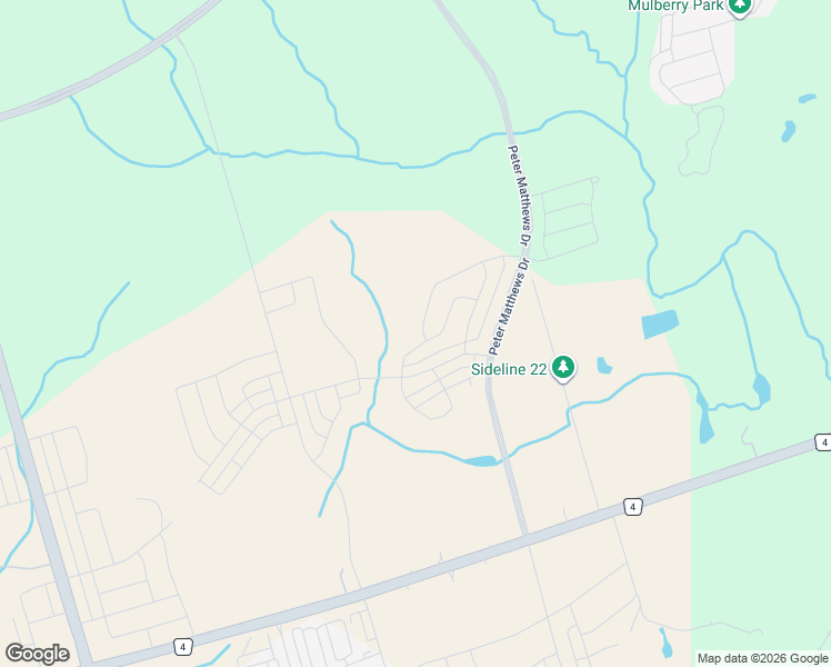 map of restaurants, bars, coffee shops, grocery stores, and more near Sideline 22 in Pickering