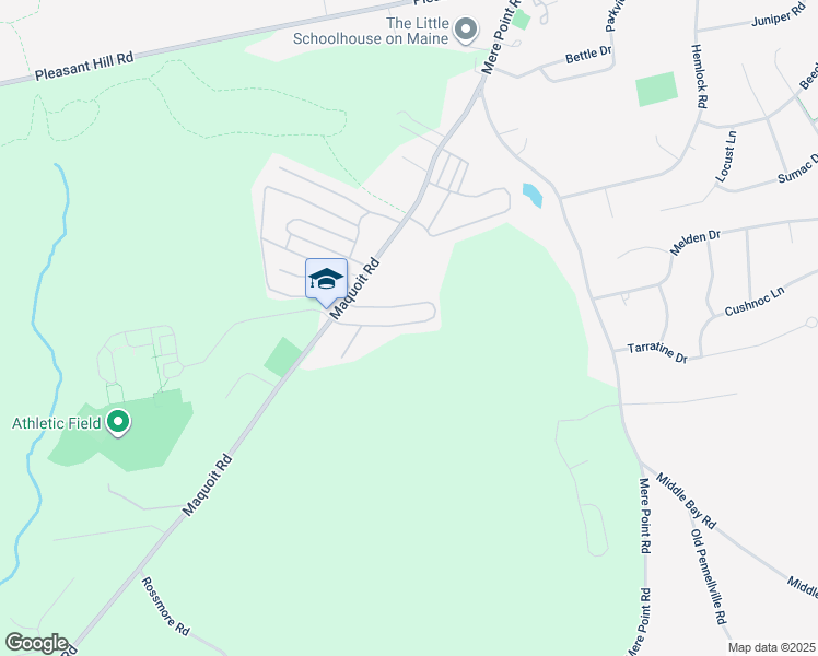 map of restaurants, bars, coffee shops, grocery stores, and more near 26 Gleed Drive in Brunswick