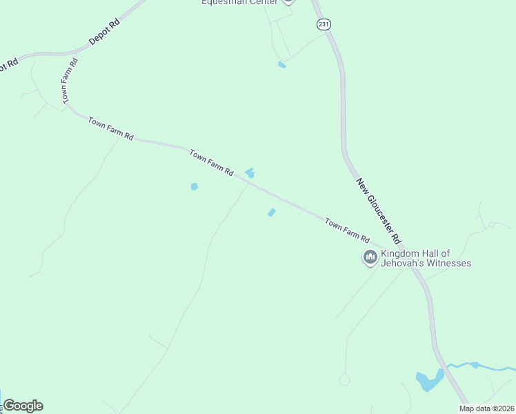map of restaurants, bars, coffee shops, grocery stores, and more near 105 Town Farm Road in North Yarmouth