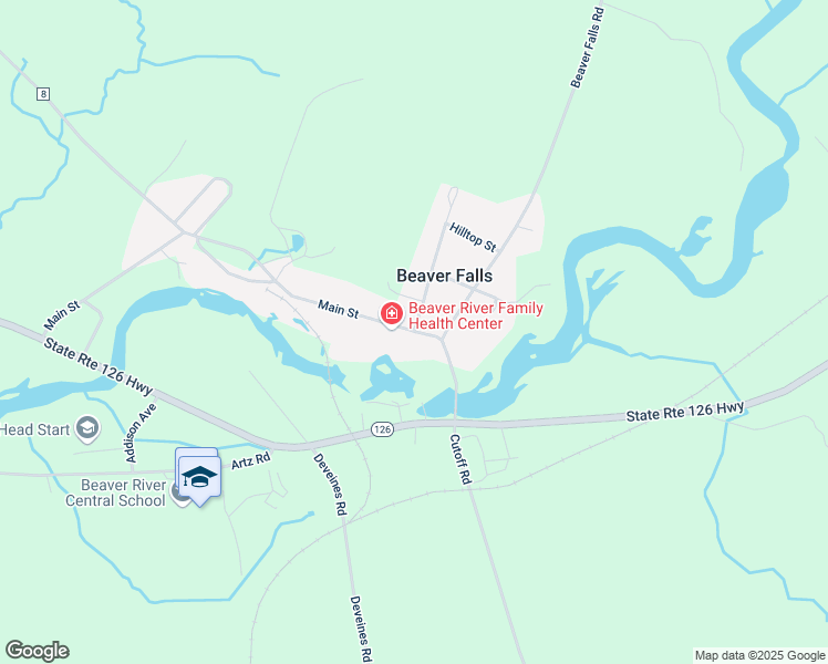 map of restaurants, bars, coffee shops, grocery stores, and more near 9539 Main Street in Beaver Falls