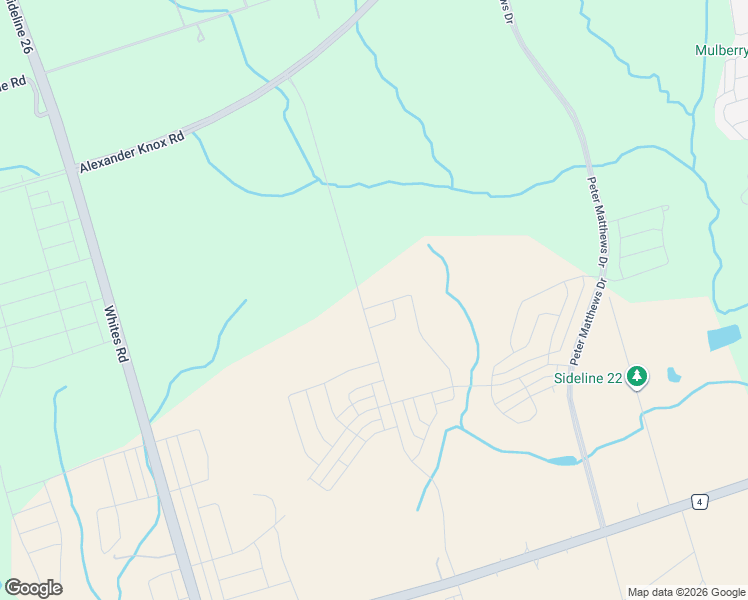 map of restaurants, bars, coffee shops, grocery stores, and more near 2701 Sideline 24 in Pickering
