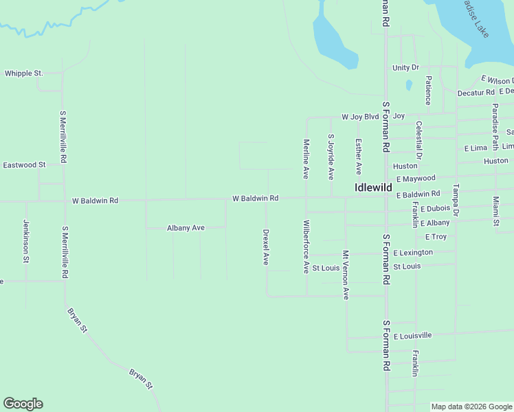 map of restaurants, bars, coffee shops, grocery stores, and more near 960 Center Street in Baldwin