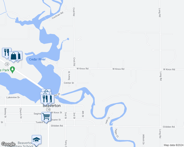 map of restaurants, bars, coffee shops, grocery stores, and more near 2795 West Knox Road in Beaverton