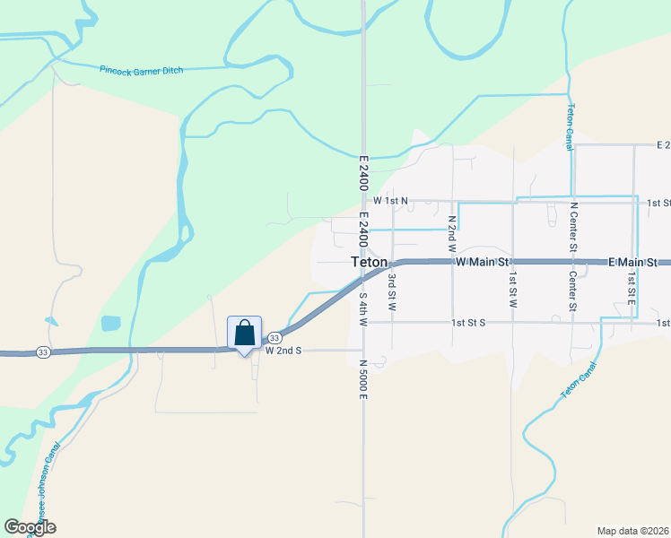 map of restaurants, bars, coffee shops, grocery stores, and more near 403 Park Lane in Teton