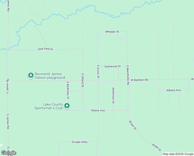 map of restaurants, bars, coffee shops, grocery stores, and more near 1260 West Baldwin Road in Baldwin