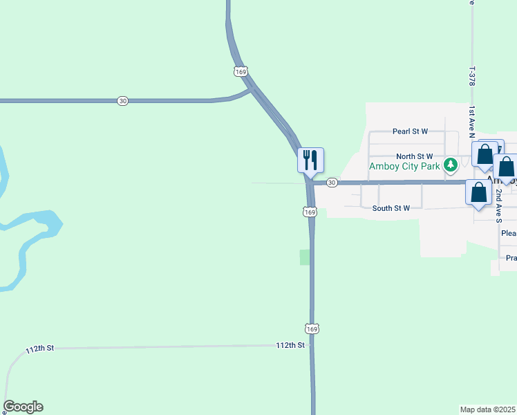 map of restaurants, bars, coffee shops, grocery stores, and more near in Amboy