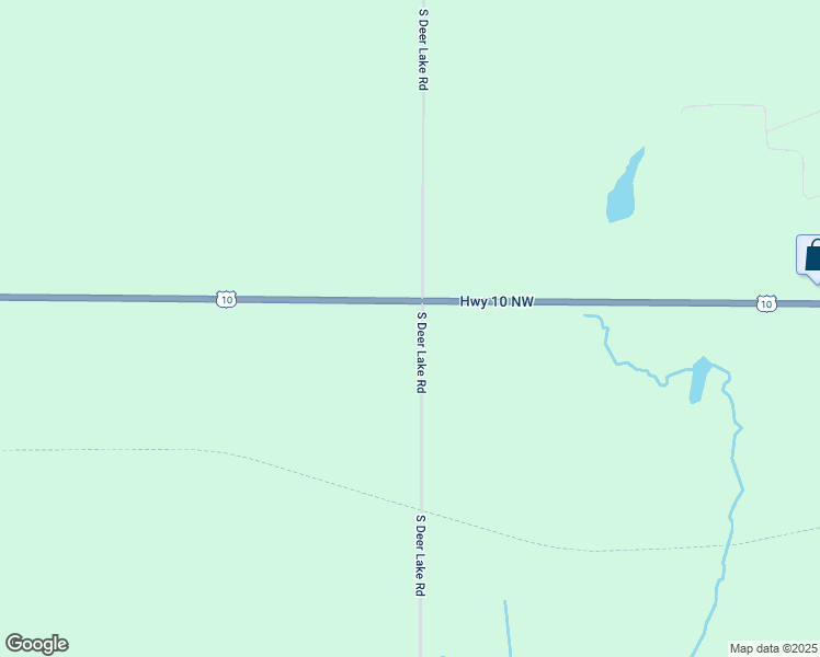 map of restaurants, bars, coffee shops, grocery stores, and more near 7049 South Deer Lake Road in Reed City