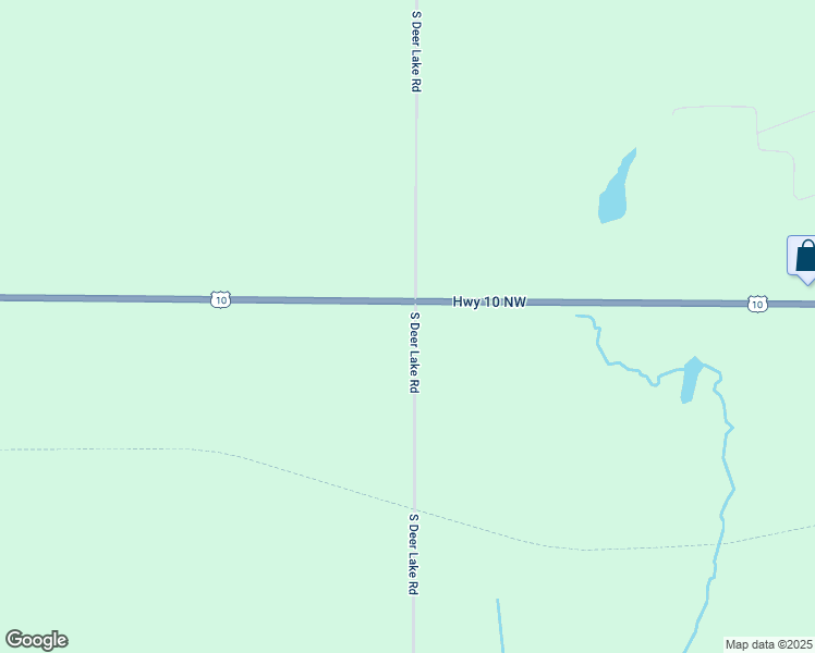 map of restaurants, bars, coffee shops, grocery stores, and more near 7049 South Deer Lake Road in Reed City