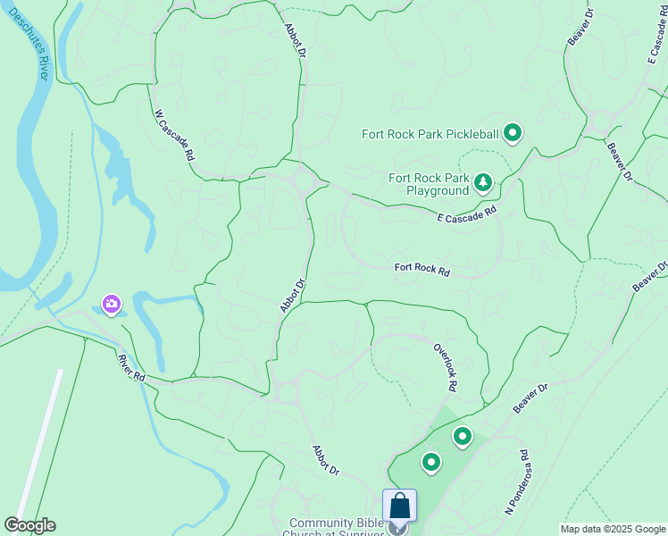 map of restaurants, bars, coffee shops, grocery stores, and more near 17812 Mount Hood Lane in Sunriver