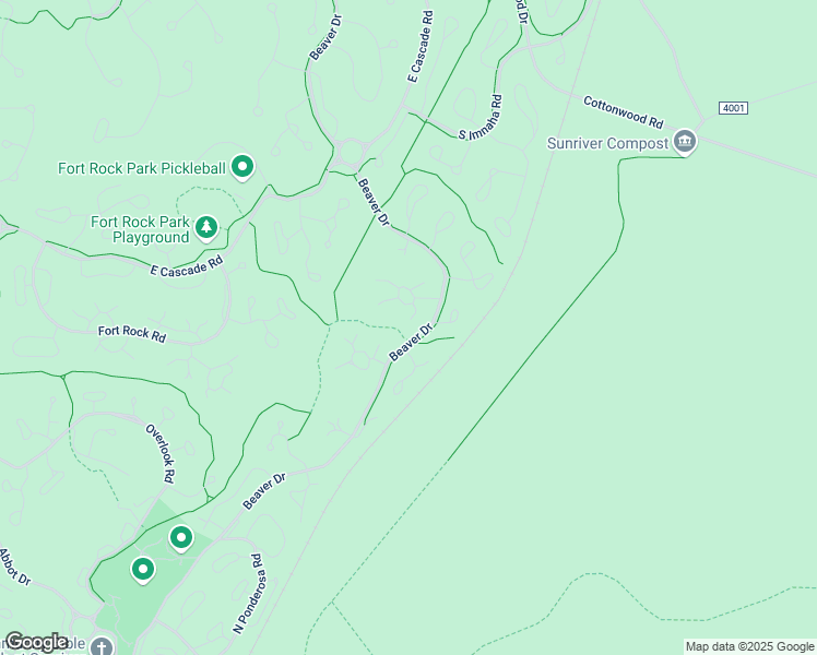 map of restaurants, bars, coffee shops, grocery stores, and more near 18091 East Butte Lane in Sunriver