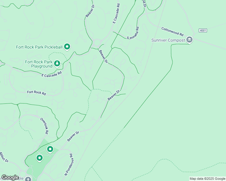 map of restaurants, bars, coffee shops, grocery stores, and more near 18091 East Butte Lane in Sunriver