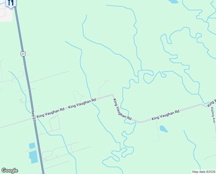 map of restaurants, bars, coffee shops, grocery stores, and more near 5776 King Vaughan Road in Vaughan