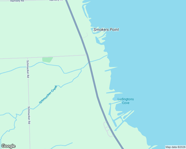 map of restaurants, bars, coffee shops, grocery stores, and more near 2297 North Lakeshore Road in Harbor Beach