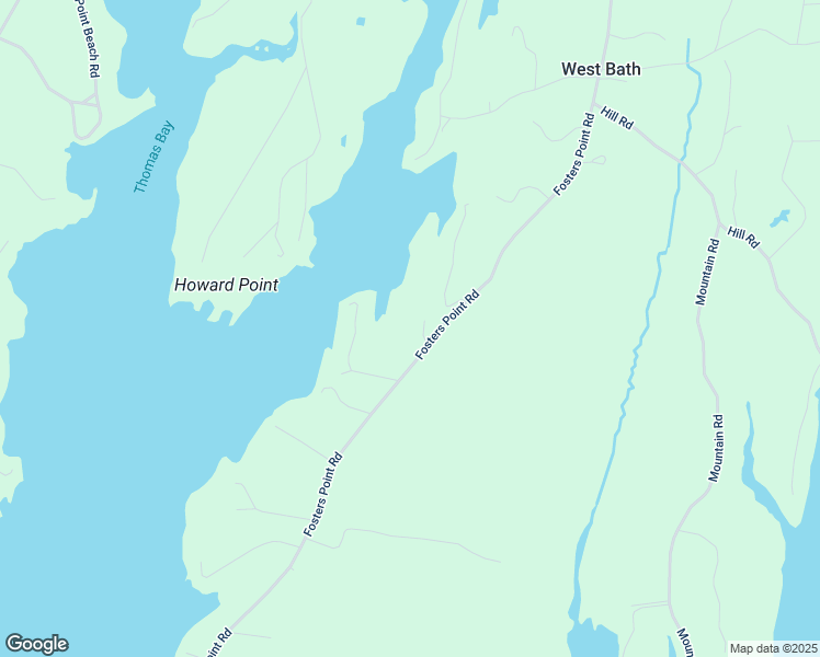 map of restaurants, bars, coffee shops, grocery stores, and more near 357 Fosters Point Road in West Bath