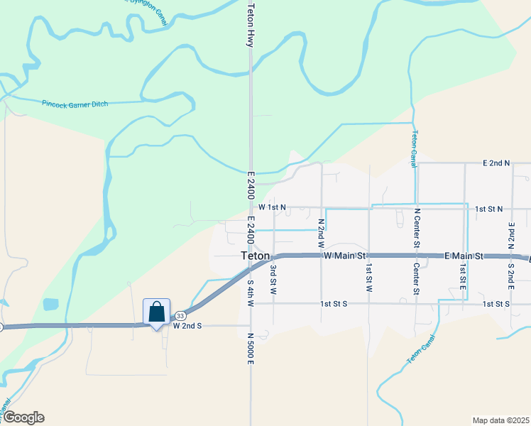 map of restaurants, bars, coffee shops, grocery stores, and more near 26-34 3rd Street West in Sugar City