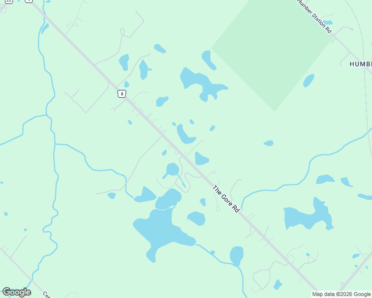 map of restaurants, bars, coffee shops, grocery stores, and more near 15467 The Gore Road in Caledon East