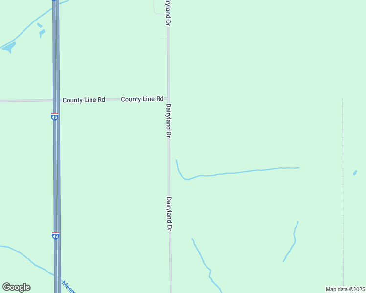 map of restaurants, bars, coffee shops, grocery stores, and more near N9619 Dairyland Drive in Cleveland