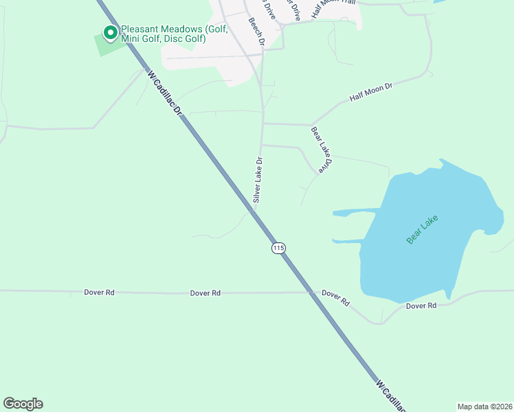 map of restaurants, bars, coffee shops, grocery stores, and more near 6611 Silver Lake Drive in Lake