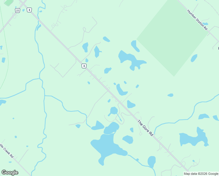 map of restaurants, bars, coffee shops, grocery stores, and more near 15539 Peel Regional Road 8 in Caledon East