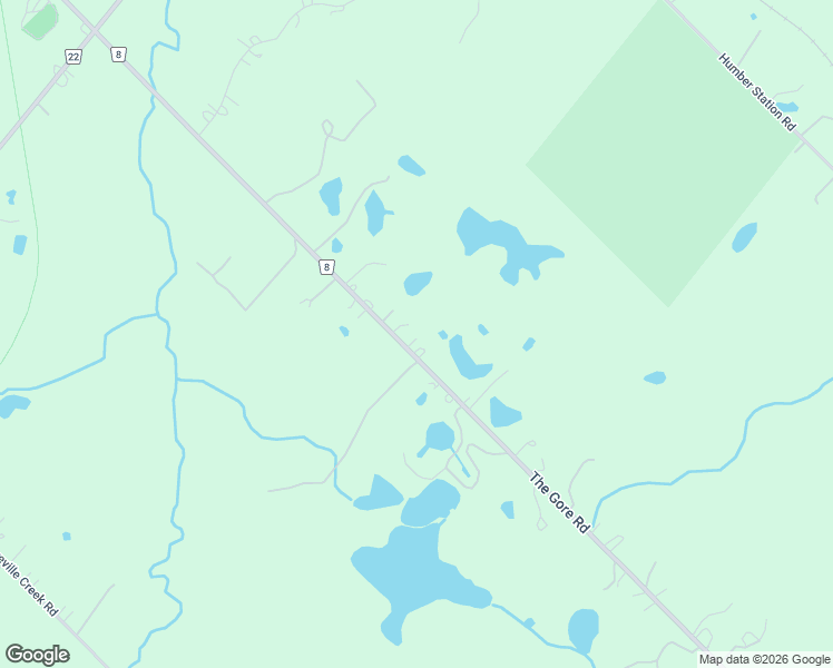 map of restaurants, bars, coffee shops, grocery stores, and more near 15553 The Gore Road in Caledon East