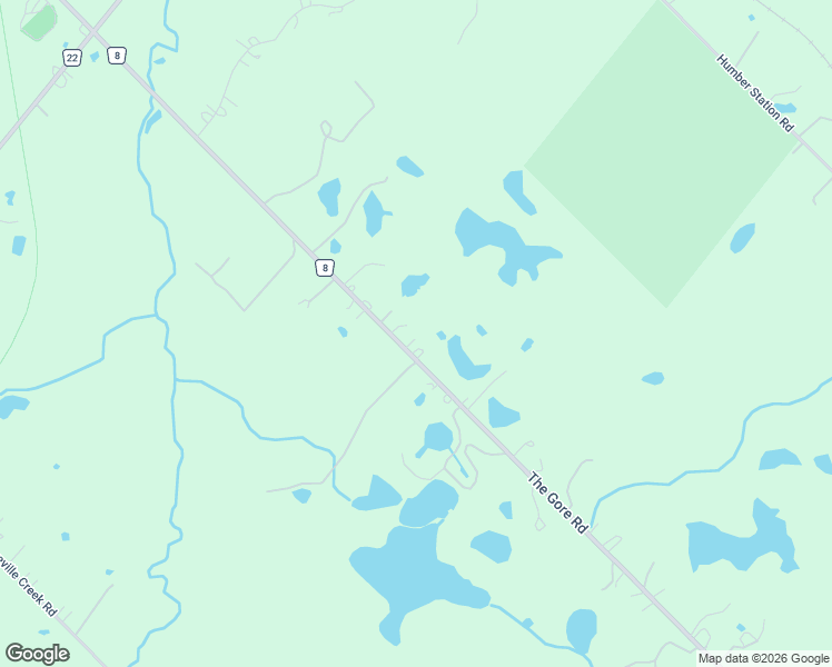 map of restaurants, bars, coffee shops, grocery stores, and more near 15539 Peel Regional Road 8 in Caledon East